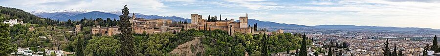 Generalife and Alhambra panorama