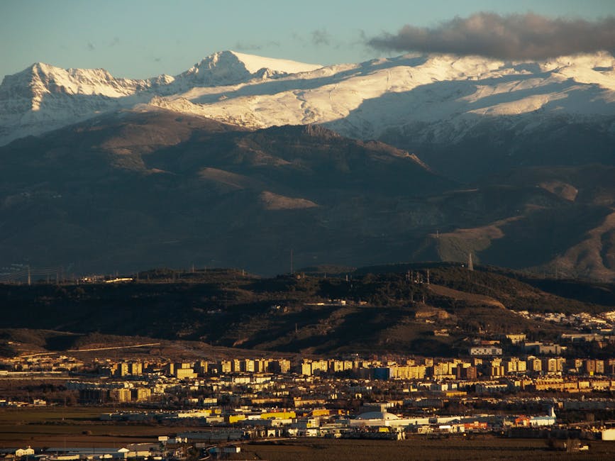 Granada city in mountain valley