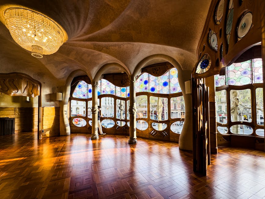 Exhibition about Gaudi inside La Pedrera museum space