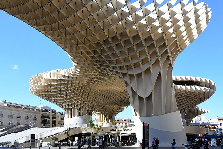 Metropol Parasol wooden structure detail