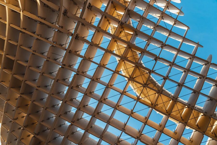 Abstract wooden view of Metropol Parasol