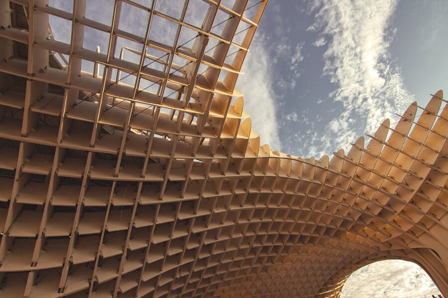 Metropol Parasol modern architecture in Seville