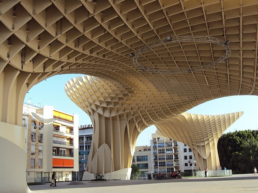 View from underneath Metropol Parasol