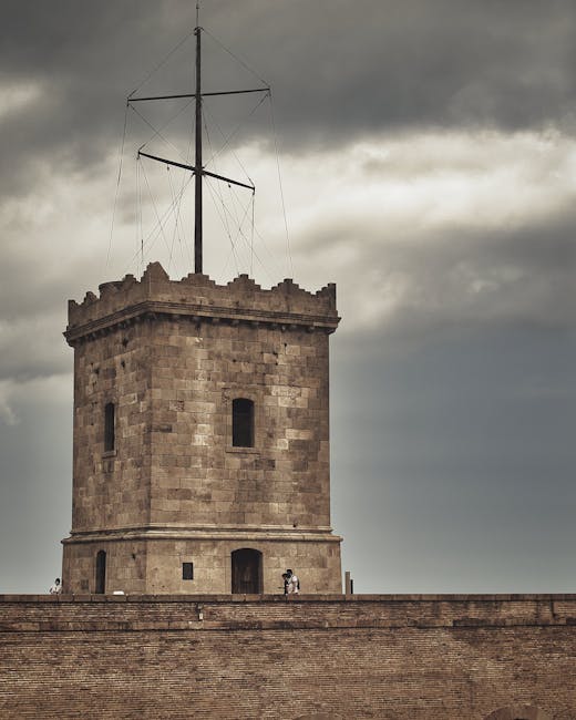 Montjuic Castle with panoramic view over Barcelona