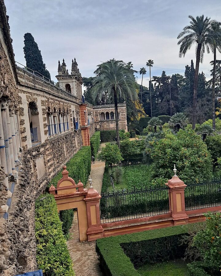 Real Alcazar de Sevilla overview view