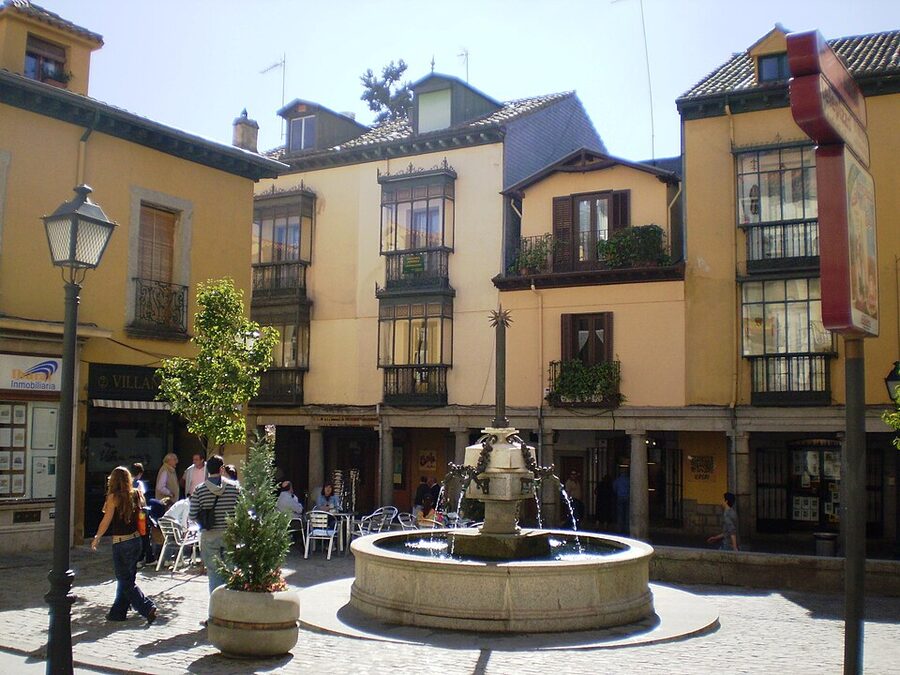 Town plaza at San Lorenzo de El Escorial