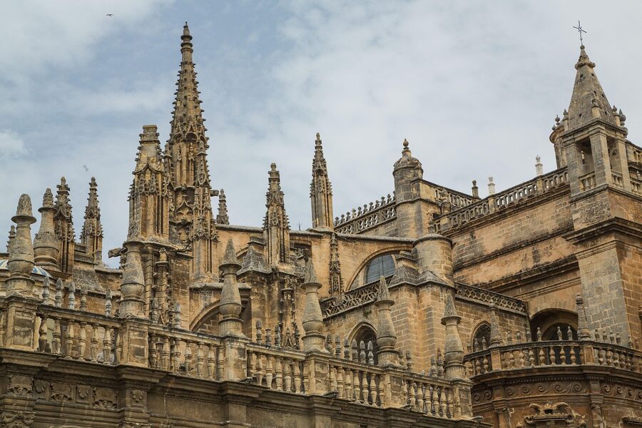 Seville Cathedral imposing dom church exterior