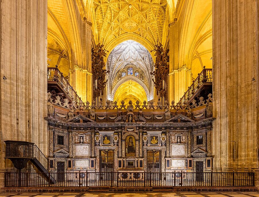 Trascoro interior of Seville Cathedral