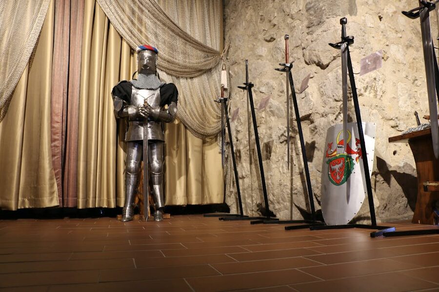 Medieval sword forged from Toledo steel on display