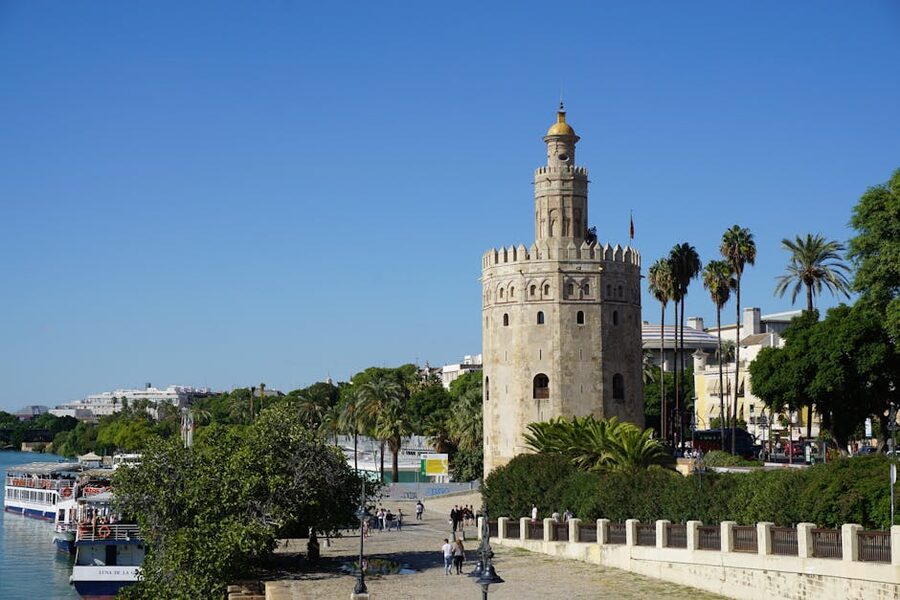 Torre del Oro on a sunny day in Seville