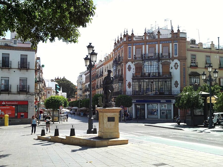 Triana flamenco monument side view