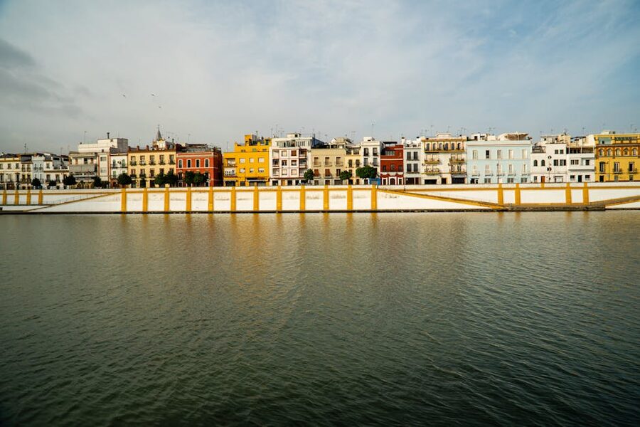 Triana Seville colorful waterfront houses