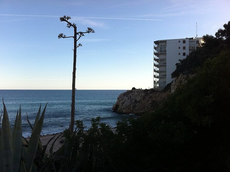 Beach panorama of Salou Tarragona Spain